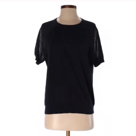 J. Crew Factory Sweaters - J. Crew Mesh-Sleeved Pullover Sweater, MSRP $64.50